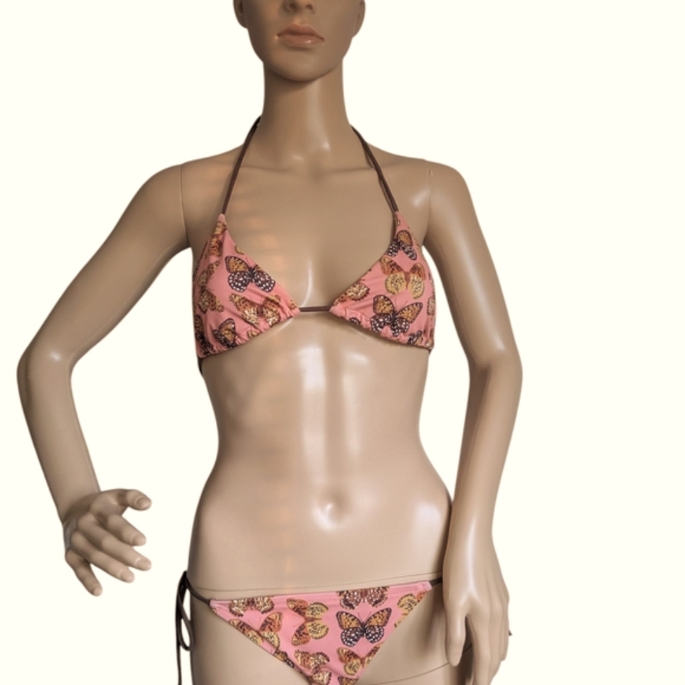 Victoria's Secret Pink Butterfly Bikini Swim Suit-Two-Piece! (XS) Ready To Ship!